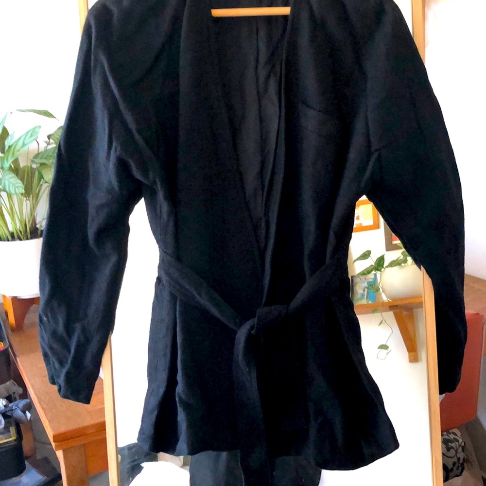 Vintage linen belted jacket